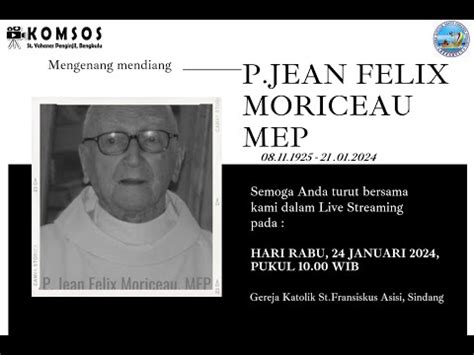 Misa Requiem P Jean Felix Morisceau MEP YouTube