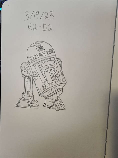 Day 2 I Tried Drawing R2d2 Rlearntodraw