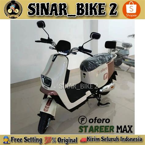 Jual Motor Listrik OFERO STAREER MAX 600 Watt Electric E Bike Shopee