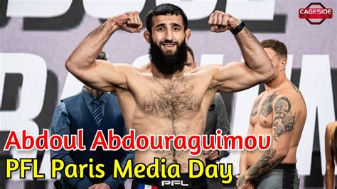 Abdoul Abdouraguimov Media Day PFL Paris YouTube