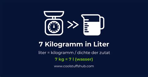 Kilogramm In Liter Umrechnen Kg In L Umrechnung