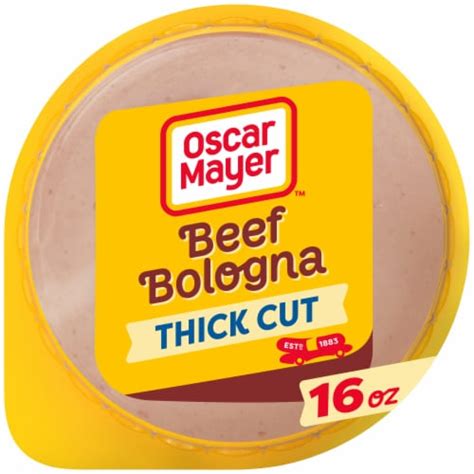 Oscar Mayer Thick Cut Beef Bologna Sliced Lunch Meat 16 Oz Smiths