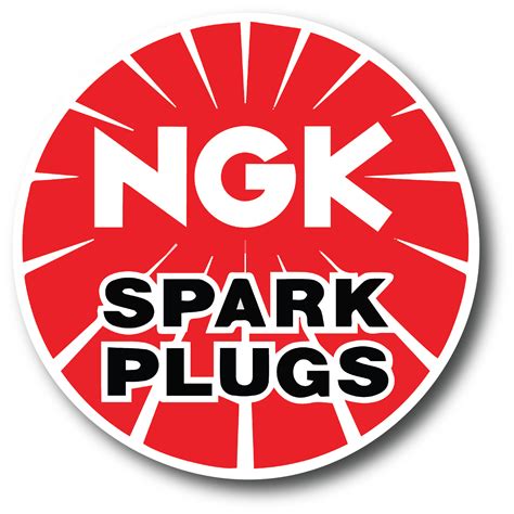 2 Pk Ngk Spark Plugs Drag Racing Window Sticker Decal Rat Rod Street