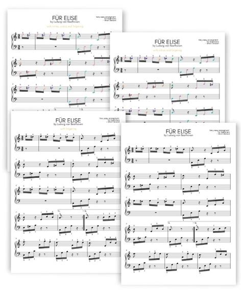 Download Free And Play Fur Elise Piano Notes Letter