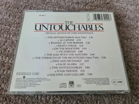 THE UNTOUCHABLES - Original Motion Picture Soundtrack Cd Album £8.95 ...