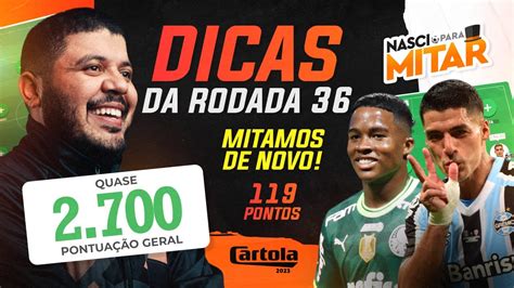 DICAS RODADA 36 CARTOLA FC 2023 RODADA 36 YouTube