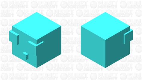 Just Shapes And Beats Cyan Minecraft Mob Skin