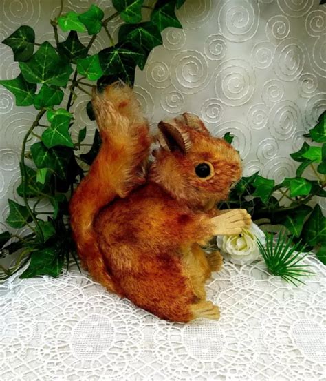 STEIFF EICHHÖRNCHEN PERRI 4317 03 15 5 cm 60er Jahre Squirrel Vintage