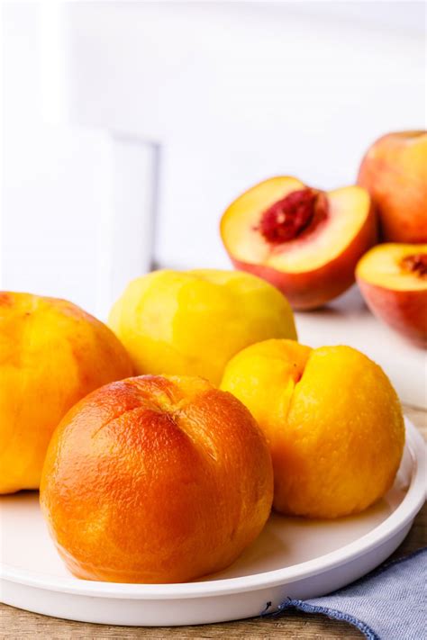 how to peel peaches easy 6