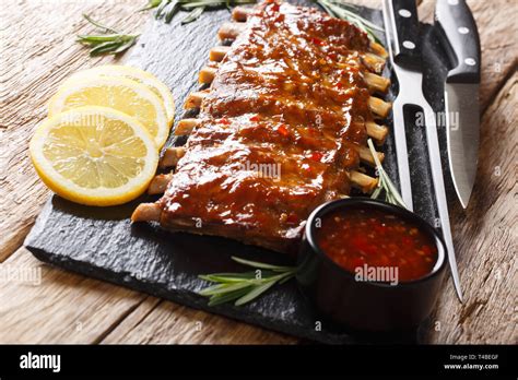 Spareribs Barbecue Lemon Hi Res Stock Photography And Images Alamy