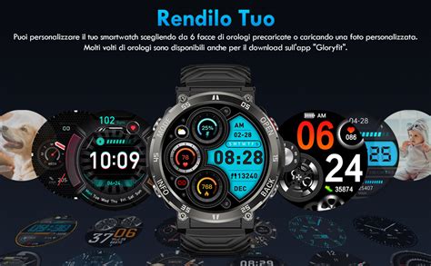 Avumda Smartwatch Uomo Orologio Smart Watch Militare Con