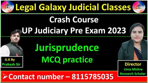 Jurisprudence MCQ Practice Crash CourseUP Judiciary Pre Exam 2023 YouTube