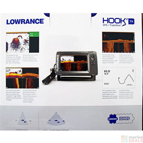 Buy Lowrance HOOK2 7x CHIRP Fishfinder/GPS Tracker with TripleShot ...