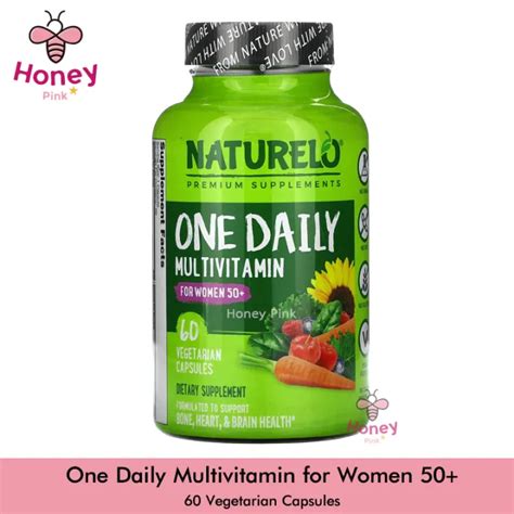 NATURELO, One Daily Multivitamin for Women 50+, 60 Vegetarian Capsules ...