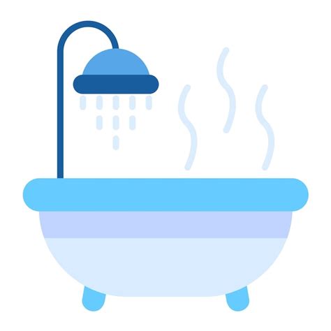 Premium Vector Hot Bath Flat Illustration