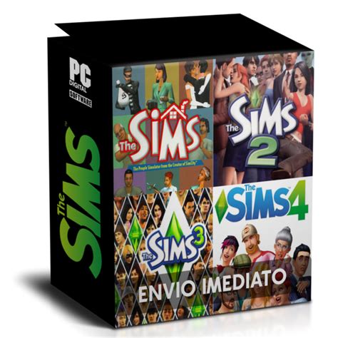 Combo The Sims Todas ExpansÕes 1 2 3 E 4 Pc Envio Digital