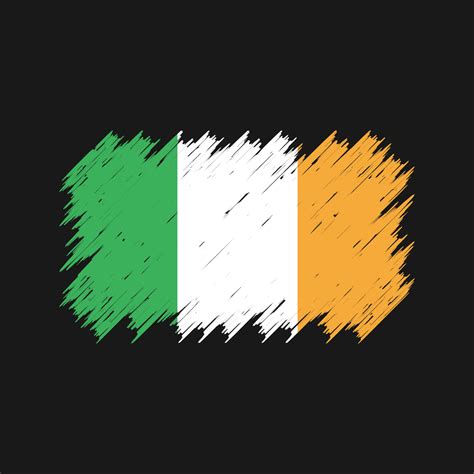 Ireland Flag Brush National Flag 9944217 Vector Art At Vecteezy