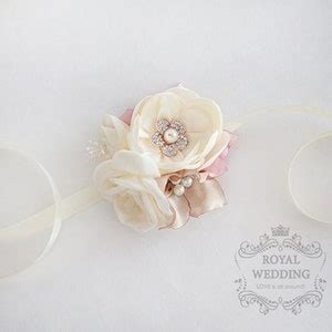 Rose Gold Wedding Bouquet Blush Pink Ivory Cream Brooch Etsy