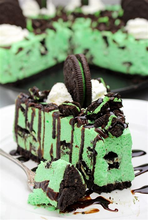 Easy No Bake Oreo Mint Cheesecake Sweet Spicy Kitchen