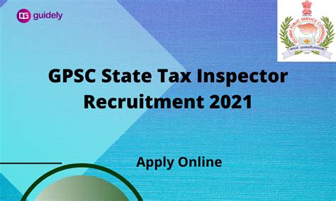 Gpsc State Tax Inspector Recruitment 2021 Apply Online