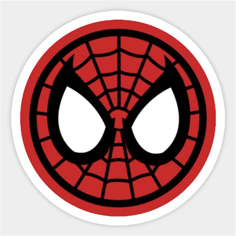 Spider-Man Mask Logo - Spider Man - Sticker | TeePublic