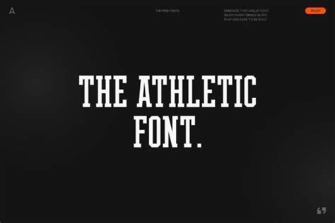 The Athletic Font - Free Font