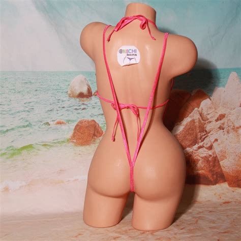 Sky Blue Velvet W Hot Pink Trim Medium Coverage Top Y Back Etsy