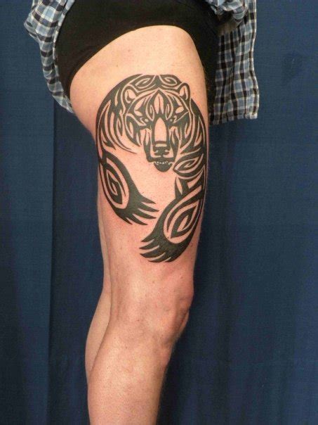 13 Beautiful Tribal Bear Tattoo