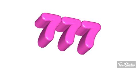 777 Номер Анимированные GIF-дизайны логотипов