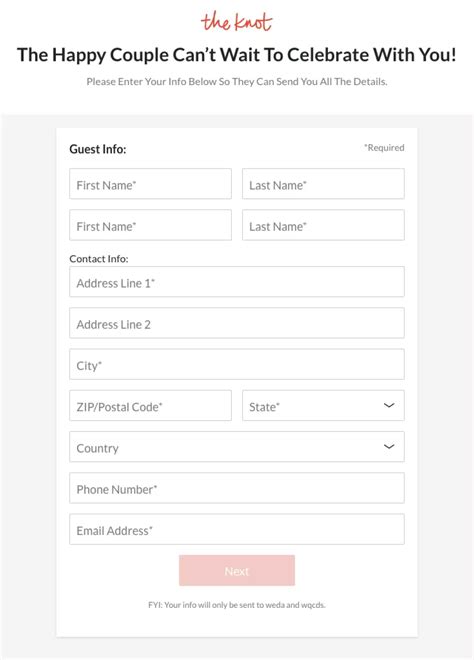 Free Wedding Guest List For Easy Rsvps The Knot Guest List