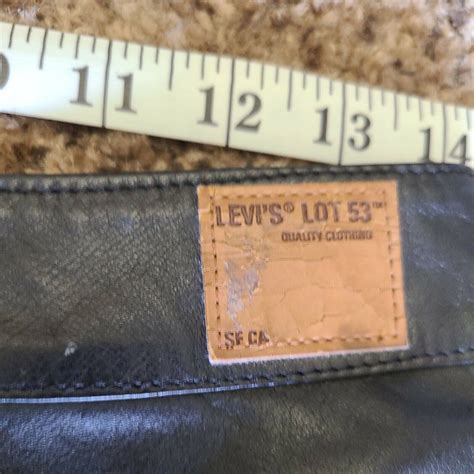 Levis Lot 53 Black Leather Pants Ultra Rare Rare Rar Gem