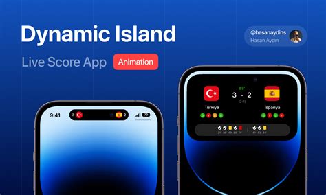 Dynamic Island Live Score App Animation Figma Community