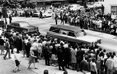 Bobby Kennedys Hearse Transports His Coffin To Lax