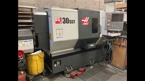 Haas DS 30SSY Dual Spindle CNC Lathe W Y Axis Haas Barfeed W Chip