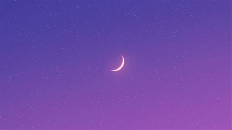 Download wallpaper 1920x1080 moon, night, stars, purple full hd, hdtv ...