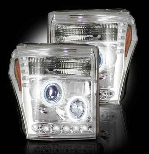 2011 2016 Super Duty Recon Projector Headlights Clear Chrome 264272CL