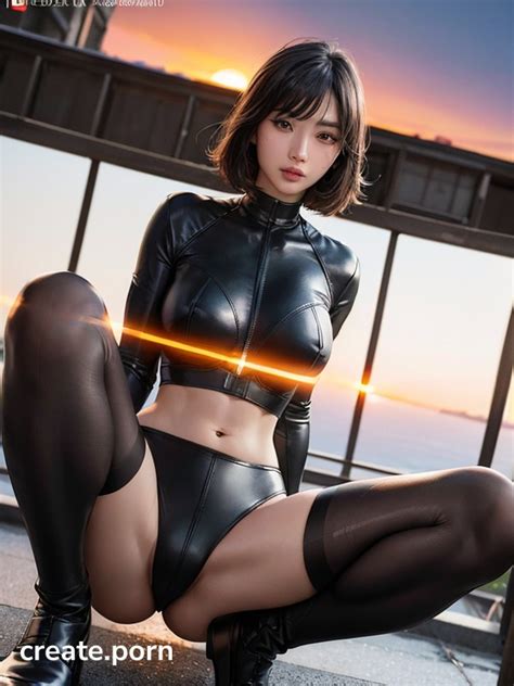 Bangs Leather Costume Horny AI Porn