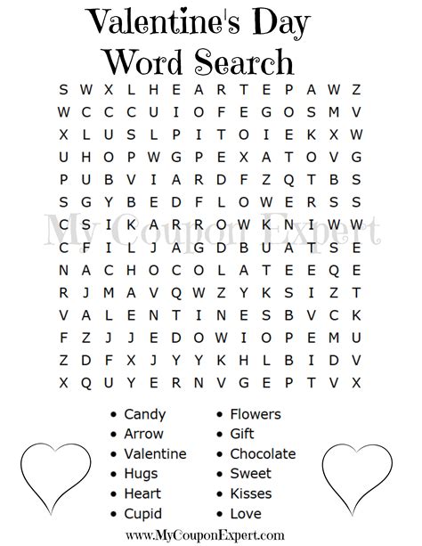 Free Printable Valentines Day Word Search Mycouponexpert