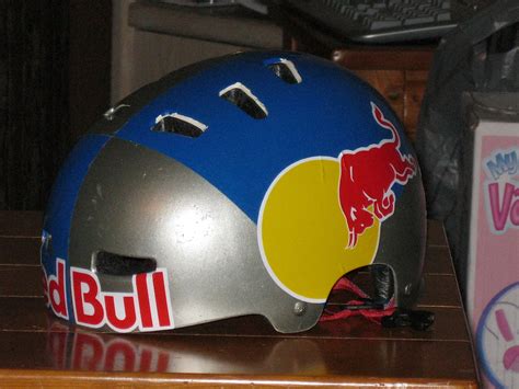 Red Bull Helmet At Red Bull Helmet In Comox British Columbia Canada