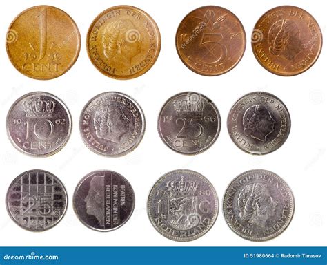 Diversas Monedas Viejas De Pa Ses Bajos Foto De Archivo Imagen De