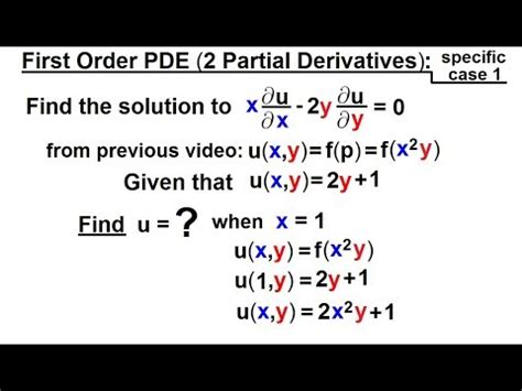 Math Partial Differential Eqn Ch 1 Introduction 22 Of 42 1st