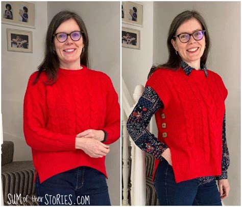 Sweater To Sweater Vest Refashion Sum Of Their Stories Craft Blog