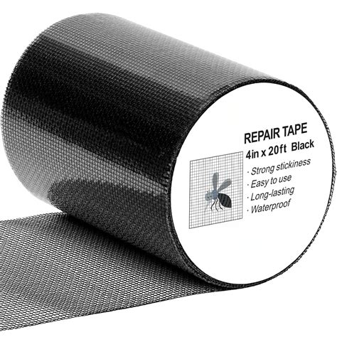 Black Window Screen Repair Tape, 2 in X 30 FT (360IN) Screen Repair Kit