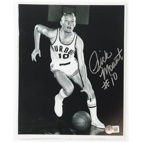 Rick Mount Signed Purdue Boilermakers 8x10 Photo (Beckett) | Pristine ...