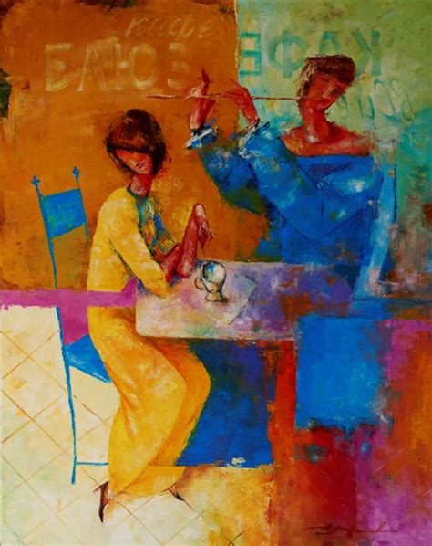 Кафе-блюз холст, масло 100х80