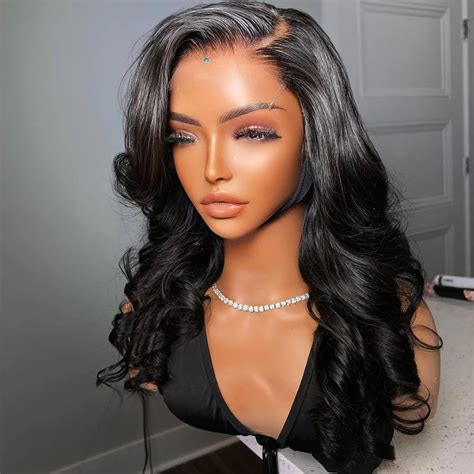 Barrel Curls Wig Medium Length Glueless 5x5 13x4 Hd Lace Wigs Front