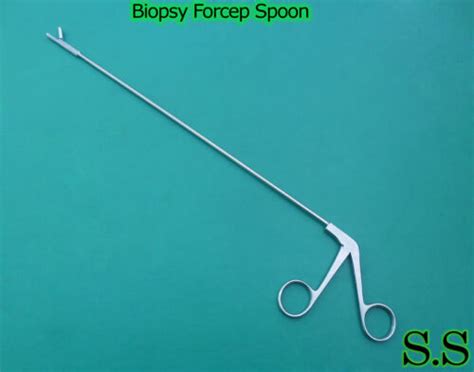 Biopsy Forcep Spoon Shaped Oval Jaws Straight 350mm Shaft 35mm Lp 041