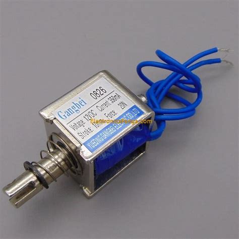 Dc V Push Type Open Frame Linear Dc Solenoid Electromagnet Suction