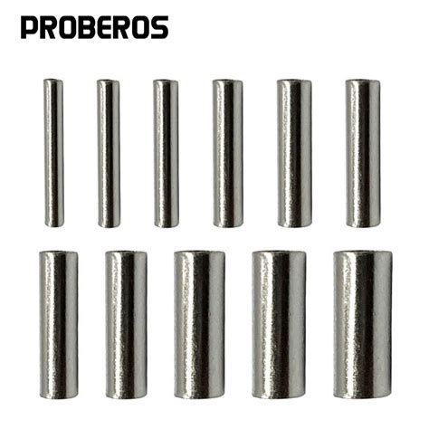 PRO BEROS Медные обжимные трубки для рыболовной лески 100 шт | AliExpress
