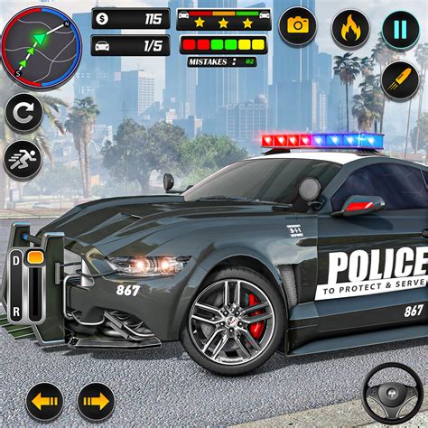 Police car chase game icon :: Behance